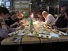 BDIA (Bund Deutscher Innenarchitekten) besucht MTB fr gemeinsames Kochevent